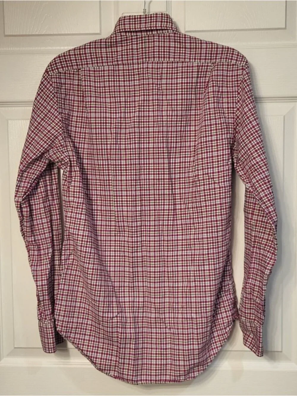 Polo Ralph Lauren Slim Fit Plaid Checkered Pink/Multi Button Down Shirt Small